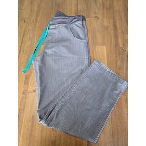 Figs Kade Cargo Scrub Pants Woman's Small Tall  Graphite